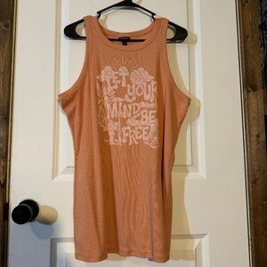 Torrid Be Free Fitted Cotton Modal Rib Crew Neck Tank Size 2